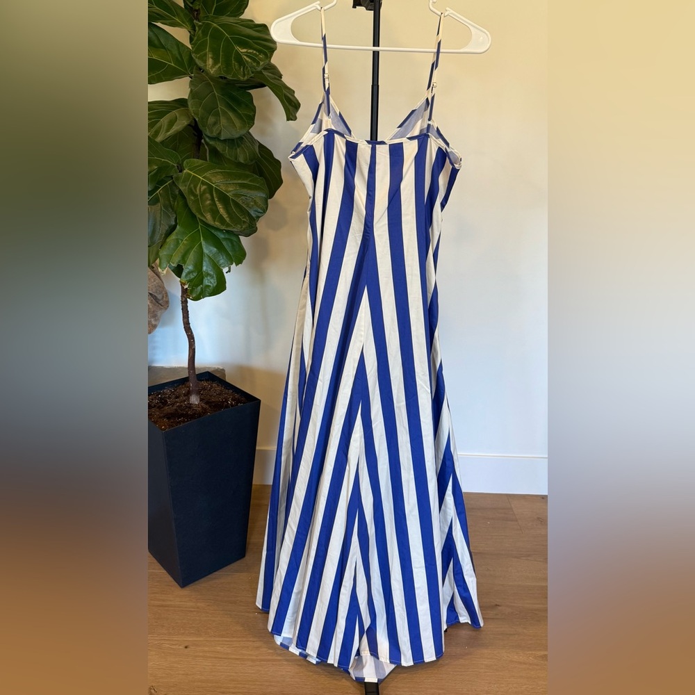 Worthington Womens Sleeveless Striped Maxi Dress size Medium - Picture 3 of 4